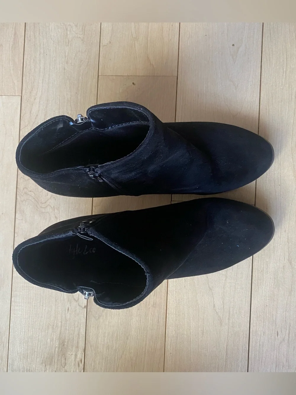 Style & Co Women's Masrinaa Ankle Booties Black Microsuede Size 9